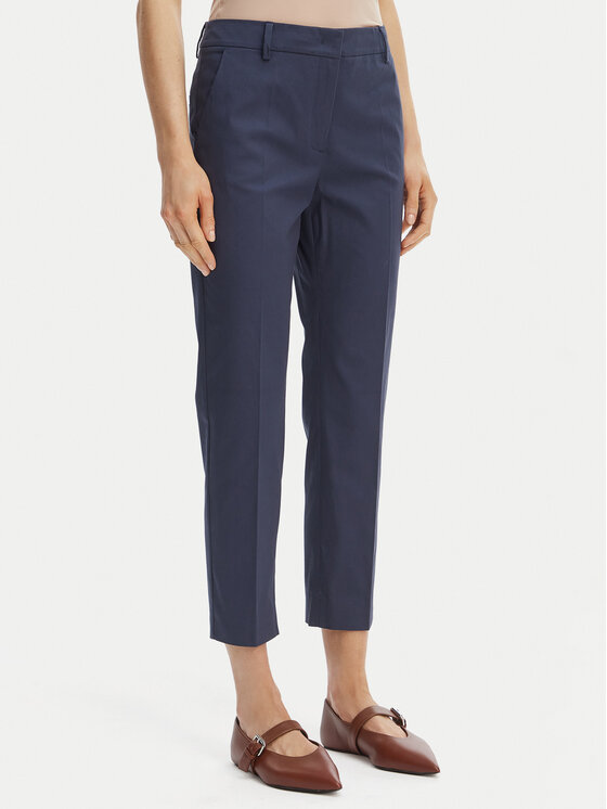 Weekend Max Mara Pantaloni din material Cecco 2615131082 Bleumarin Regular Fit