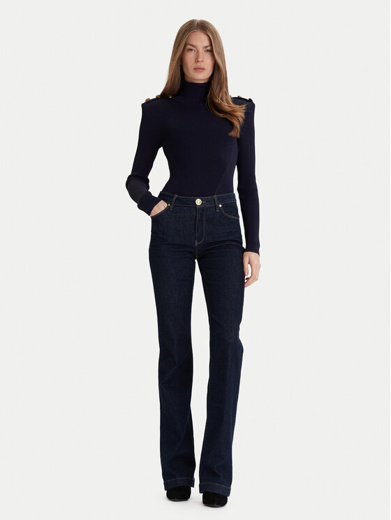 Gaudi Gaudi Rollkragenpullover 521FD53037 Dunkelblau Regular Fit