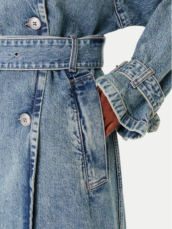 HUGO HUGO Тренч Garena 50541545 Голубий Oversize