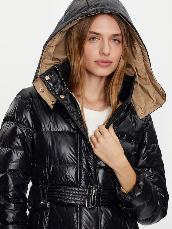 Liu Jo Liu Jo Pūkinė striukė WF4167 T2709 Juoda Regular Fit