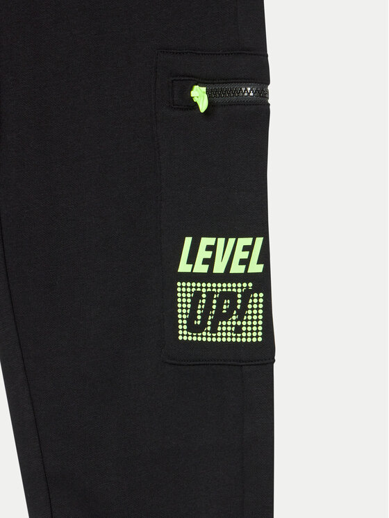 United Colors Of Benetton United Colors Of Benetton Pantaloni trening 3WFMCF05R Negru Regular Fit