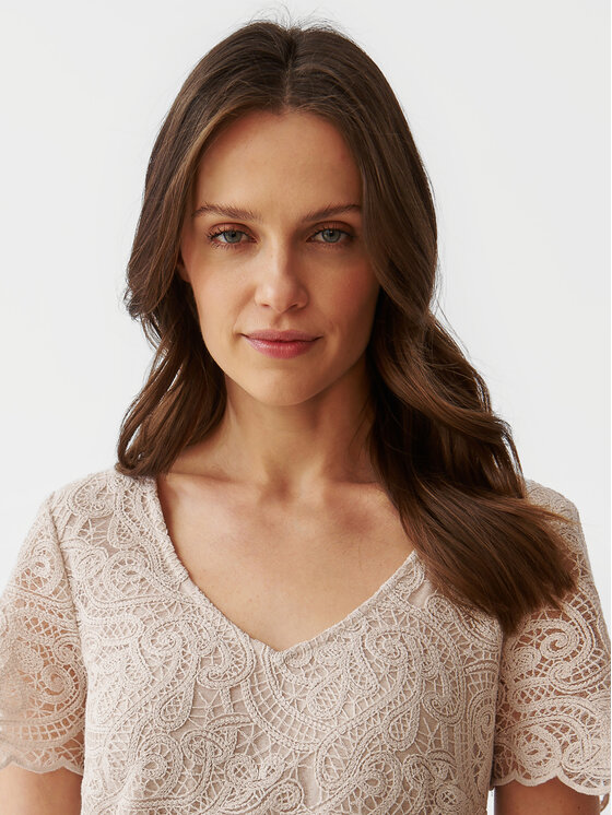 Tatuum Tatuum Коктейльна сукня Sono T2406.204 Бежевий Regular Fit