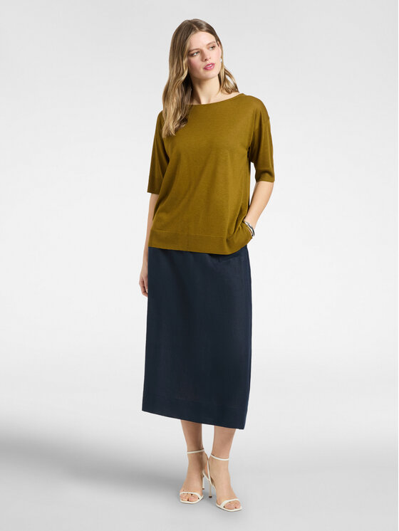 Elena Mirò Elena Mirò T-Shirt G091Z000612N025 Zielony Regular Fit