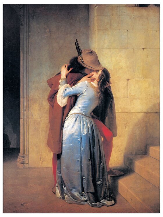 Artopweb Artopweb Dekoracja ścienna Il bacio Kolorowy