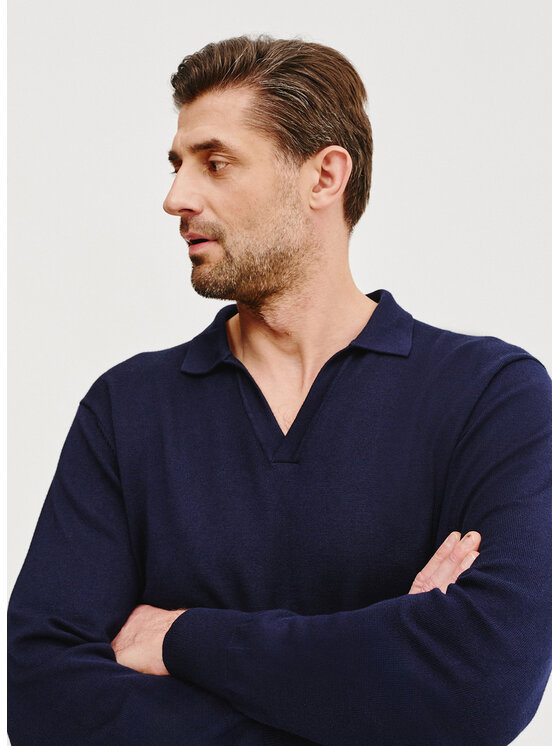 Pako Lorente Pako Lorente Sweter P25SF-2X-006 Granatowy Classic Fit