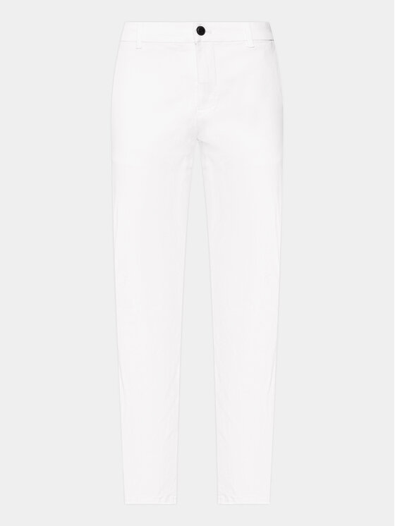 Lindbergh Lindbergh Chinosy 30-005044 Biały Slim Fit