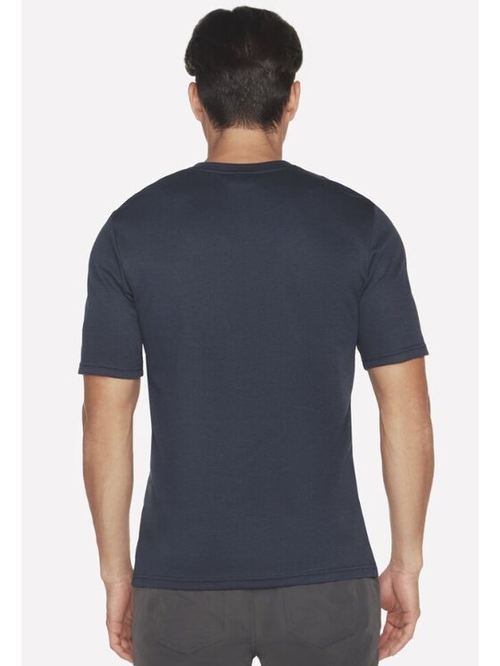 Skechers Skechers T-Shirt MTO79-NVY Granatowy Regular Fit