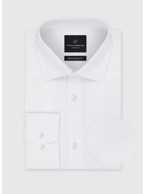 Pako Lorente Pako Lorente Koszula B24WH-1X-047 Biały Regular Fit