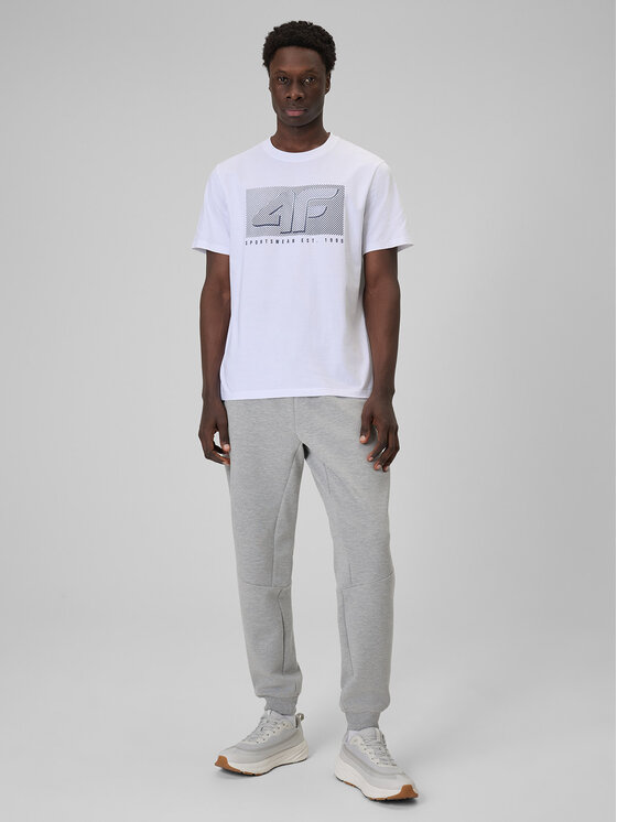 4F 4F T-Shirt COMMERCIAL 12 Biały Regular Fit
