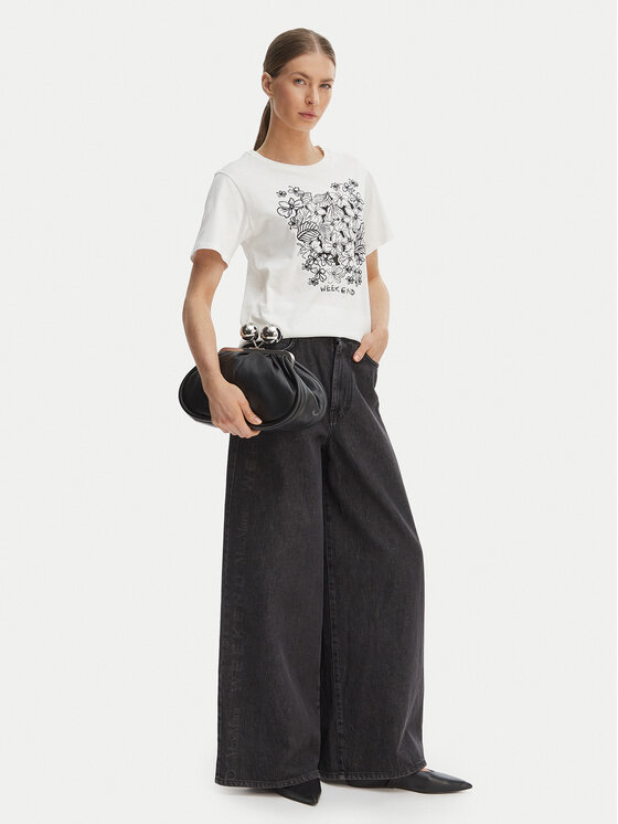 Weekend Max Mara Weekend Max Mara T-shirt Bora 2615971042 Bijela Regular Fit
