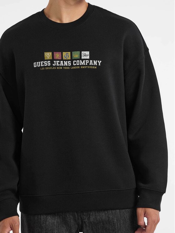 Guess Jeans Guess Jeans Bluza 179713 Czarny Classic Fit
