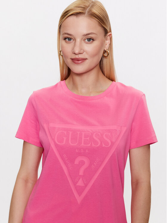 T-shirt Adele V2YI07 K8HM0 Rosa Regular Fit
