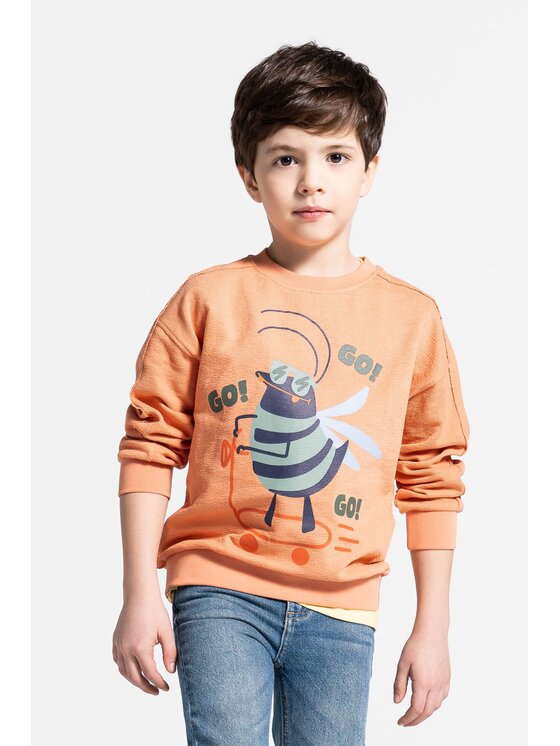 Coccodrillo Coccodrillo T-Shirt WC5143102SBK-006 Pomarańczowy Regular Fit
