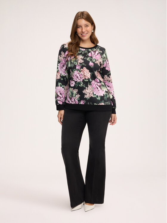 Fiorella Rubino Fiorella Rubino Bluza G80VL009619N0Z3 Czarny Regular Fit