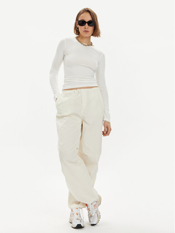 Gina Tricot Gina Tricot Μπλουζάκι 20789 Λευκό Slim Fit