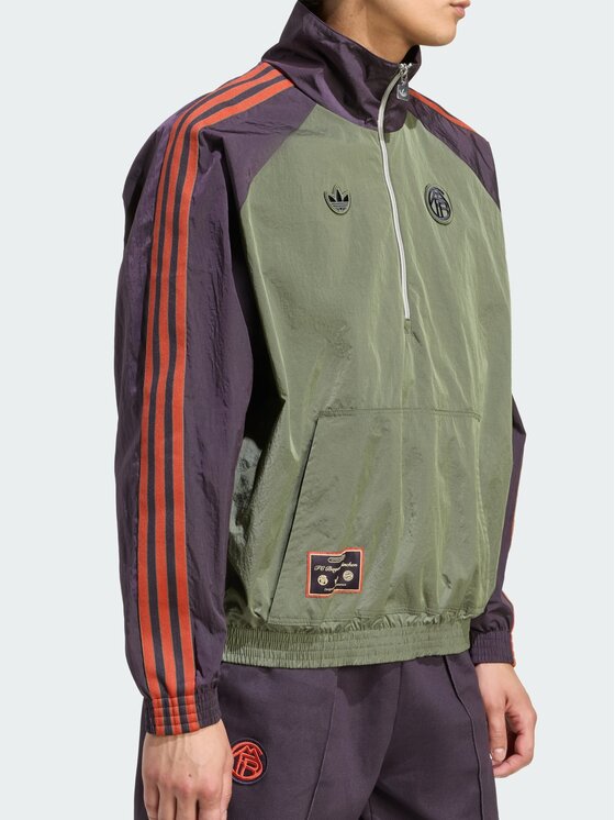 adidas adidas Kurtka wielofunkcyjna FC Bayern Terrace Icons Zielony Loose Fit
