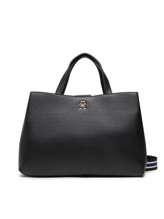 Tommy Hilfiger Tommy Hilfiger Torbica Tommy Life Satchel AW0AW13409 Crna