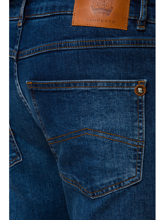 Lancerto Lancerto Jeansy Stamford Niebieski Slim Fit