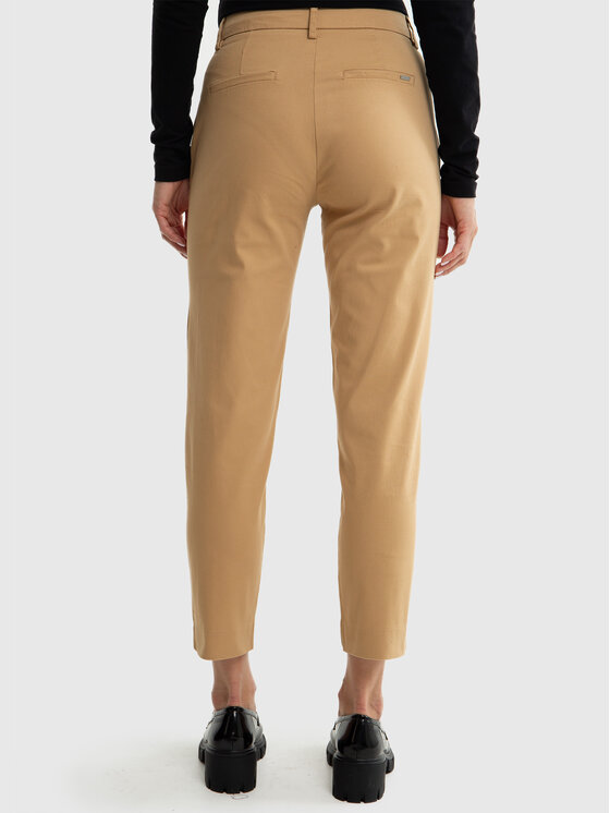 BIG STAR BIG STAR Chinosy DANAI Beżowy Slim Fit