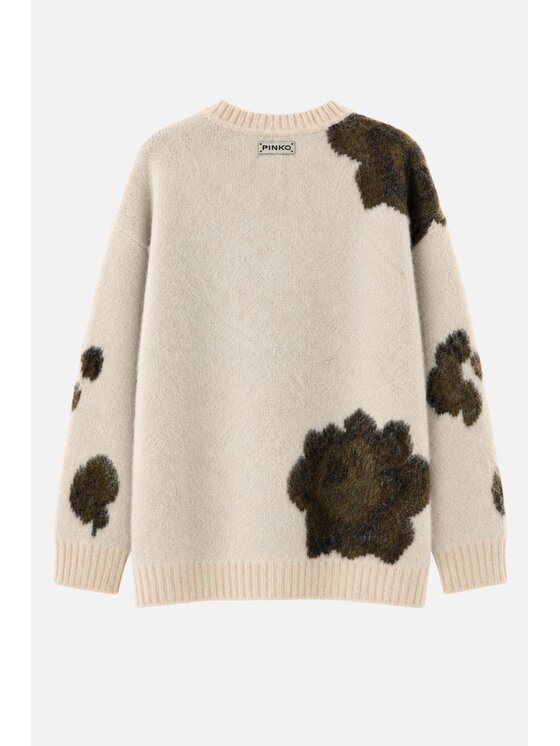 PINKO PINKO Sweter Ruggito Pull Beżowy Regular Fit