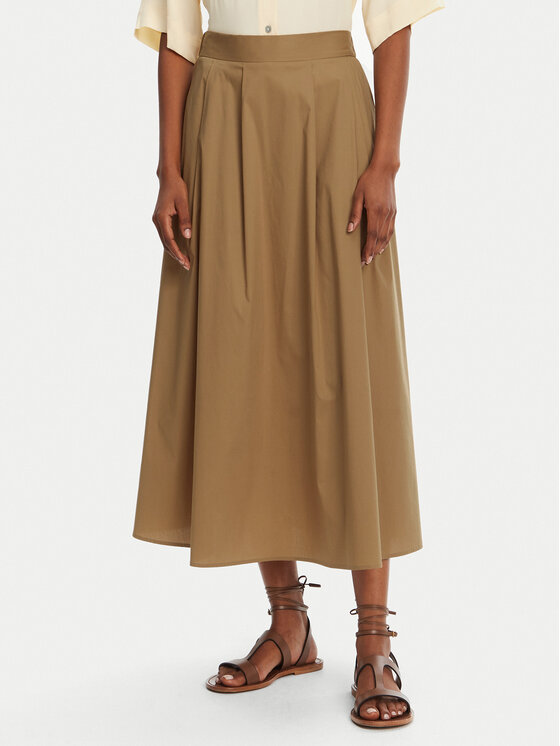 Marella Marella Gonna a trapezio Urali 2515101042 Marrone Regular Fit