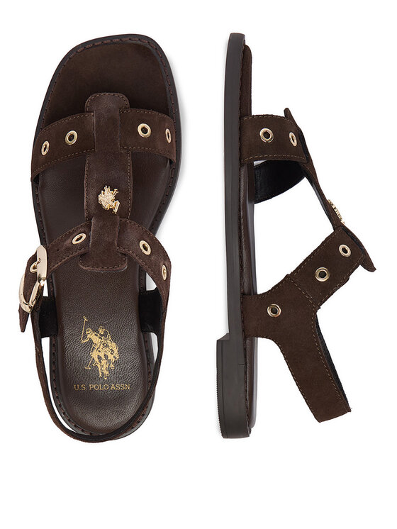 U.S. Polo Assn. U.S. Polo Assn. Sandále EO-ALYS001W/6S1 Tmavo hnedá