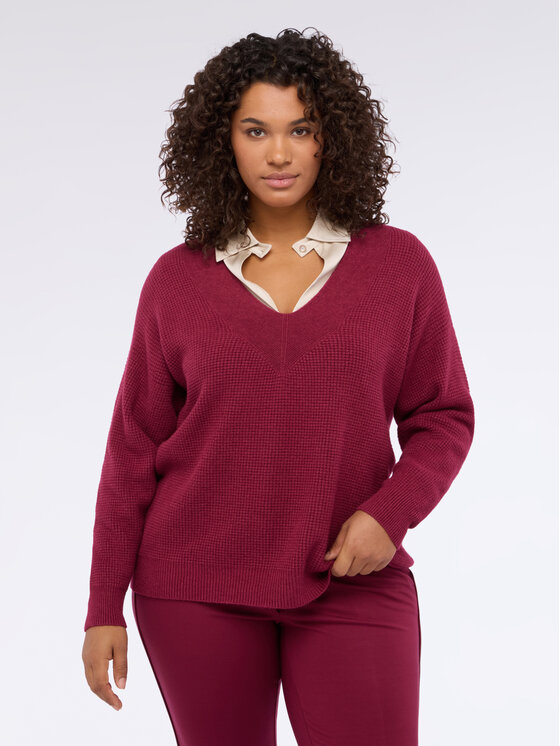 Fiorella Rubino Fiorella Rubino Maglione M031E002017N036 Bordeaux Regular Fit