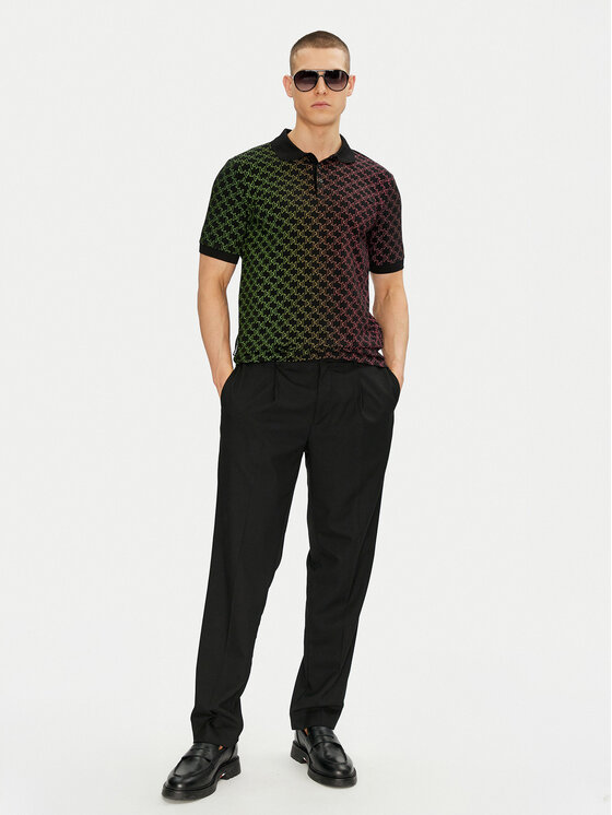 KARL LAGERFELD KARL LAGERFELD Поло 745401 552235 Чорний Slim Fit