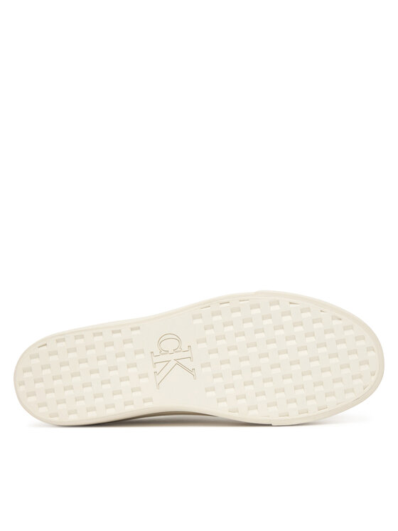 Calvin Klein Calvin Klein Sneakersy Vulc Flatf Lace Up Lth YW0YW01932 Szary