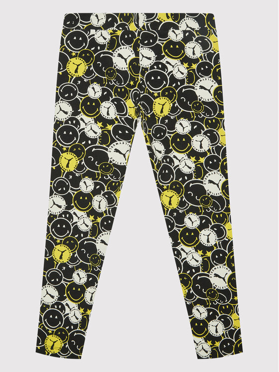 Puma Puma Legginsy SMILEY WORLD Printed 846977 Czarny Slim Fit