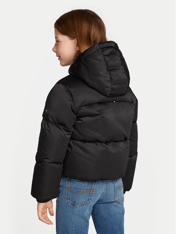Tommy Hilfiger Tommy Hilfiger Pehelykabát New York KG0KG08050 Fekete Regular Fit