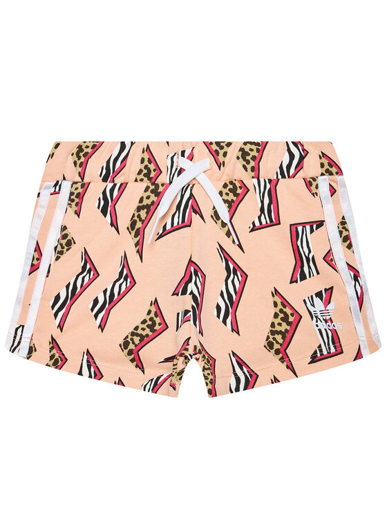 adidas Športové kraťasy Allover Print GN2242 Ružová Regular Fit
