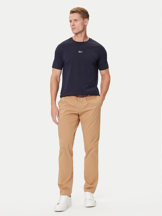 Gant Gant T-Shirt Small Graphic 2003343 Granatowy Regular Fit