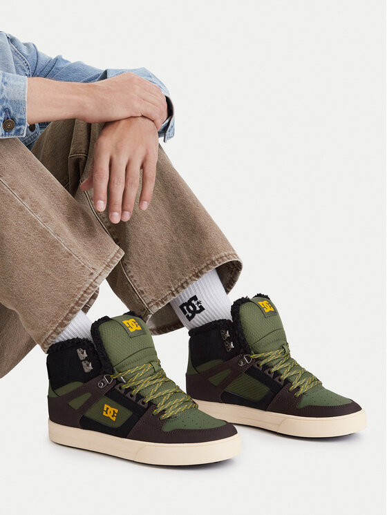 DC Shoes DC Shoes Сникърси EO-PURE HIGH TOP WC WNT DC01802211 Тъмнозелен