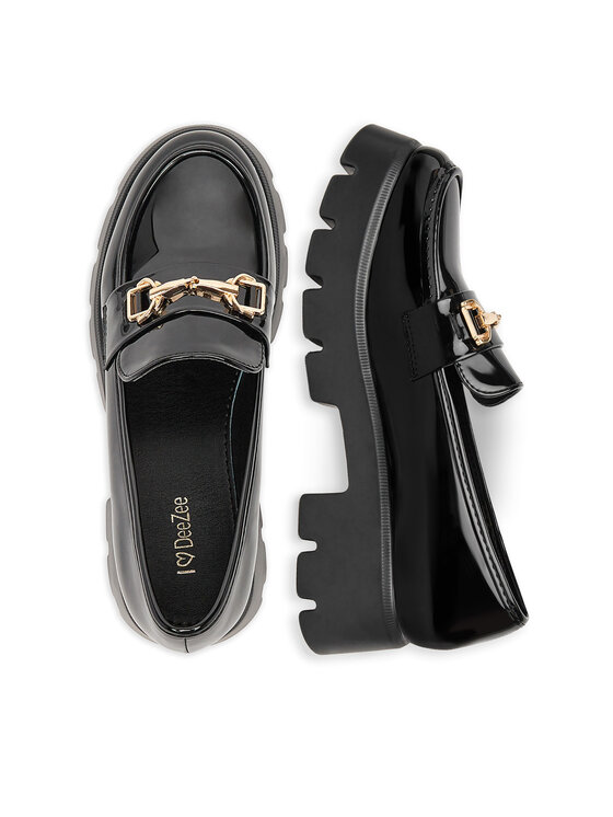 DeeZee DeeZee Loafersy HXG2052-296 Czarny