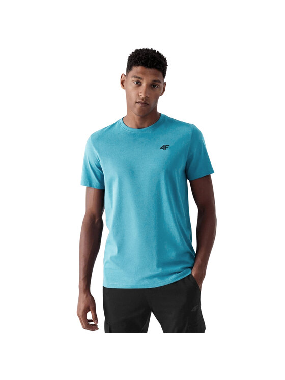 4F 4F Tričko 4FWSS25TTSHM3094-90S Farebná Regular Fit
