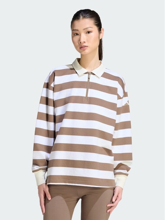 adidas adidas Polo 165110 Beżowy Loose Fit