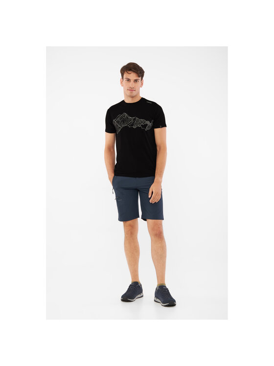 Viking Viking T-Shirt Lenta Light Man Czarny Regular Fit