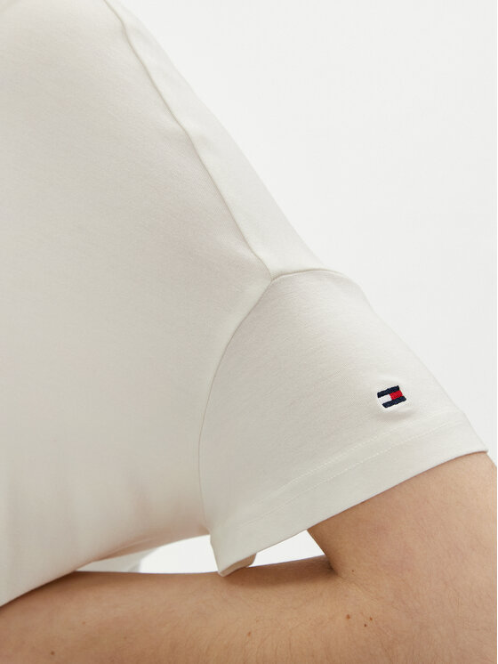 Tommy Hilfiger Tommy Hilfiger Marškinėliai UW0UW05190 Écru Oversize