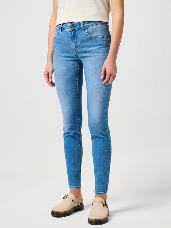 Wrangler Wrangler Jeansy WRANGLER 112351061 SKINNY Niebieski Skinny Fit
