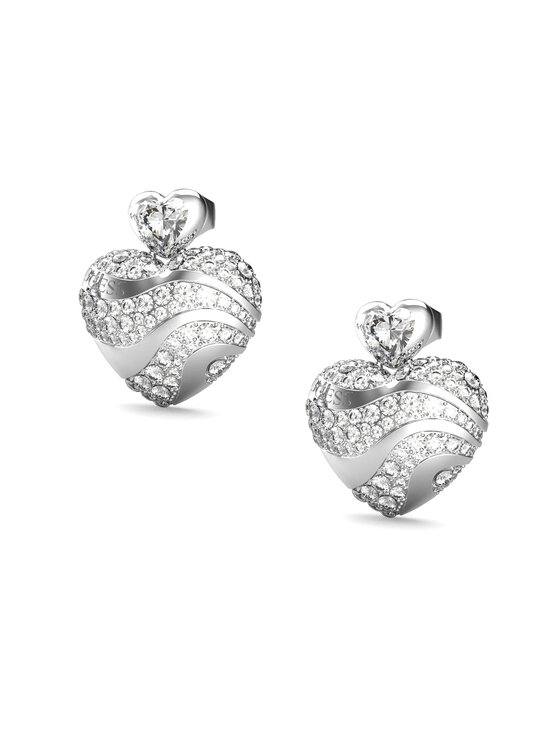 Guess Guess Náušnice JUBE04499JW-RH Strieborná