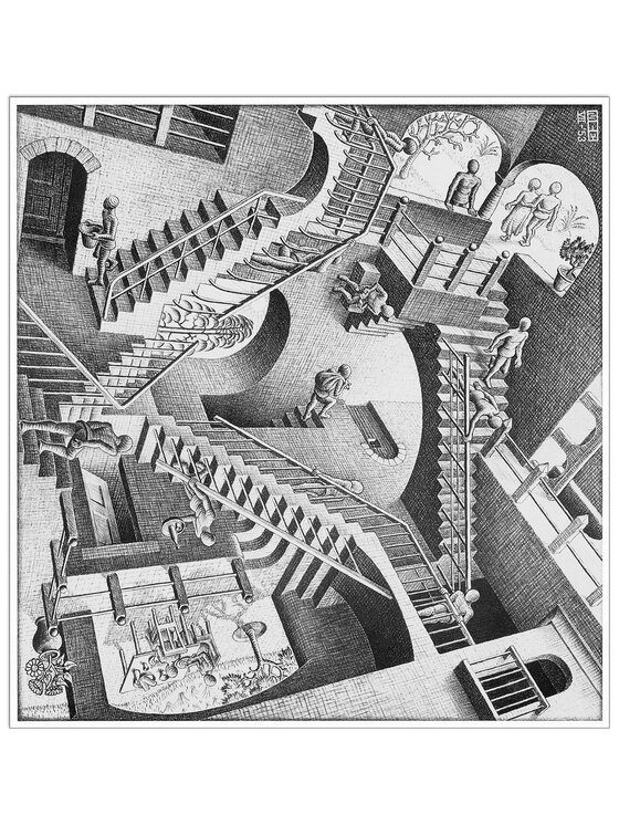 Artopweb Artopweb Dekoracja ścienna Relativity, 1953 Kolorowy