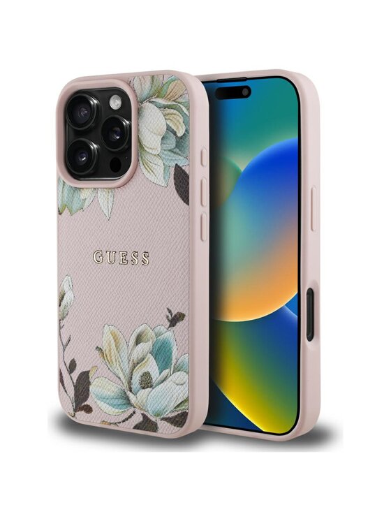 Etui na telefon Guess, Różowe, Apple iPhone 16 Pro Max