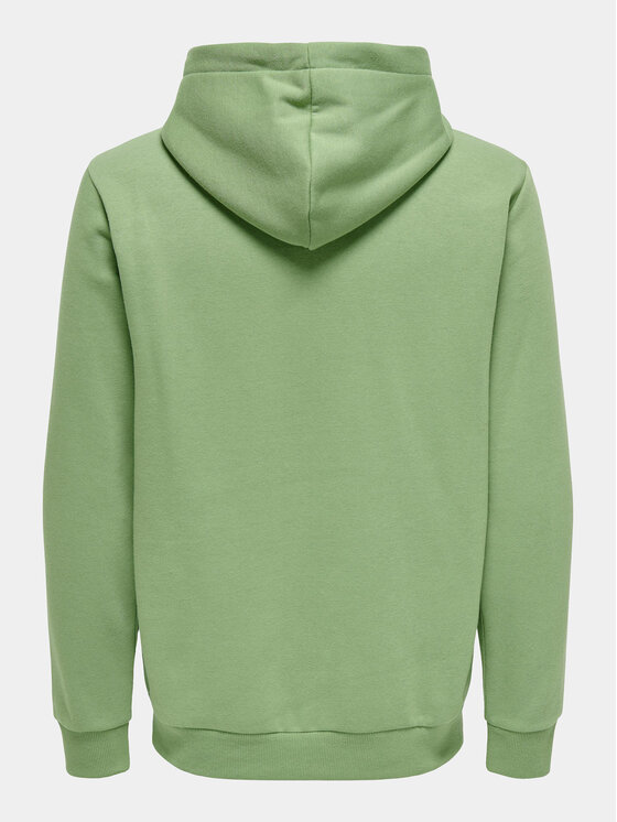 Only & Sons Only & Sons Felpa Cares 22018685 Verde Regular Fit