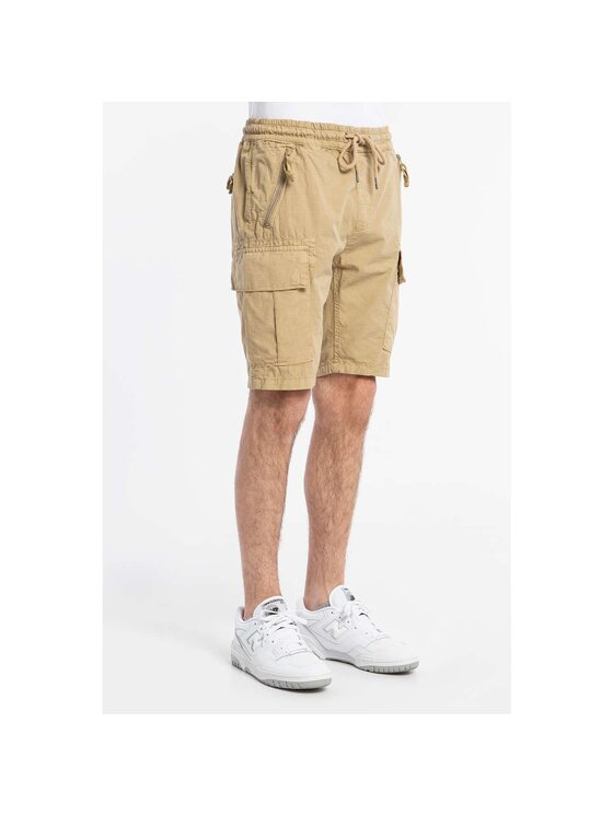 Alpha Industries Alpha Industries Bavlnené šortky Ripstop Jogger Short 106250-14 Béžová Classic Fit