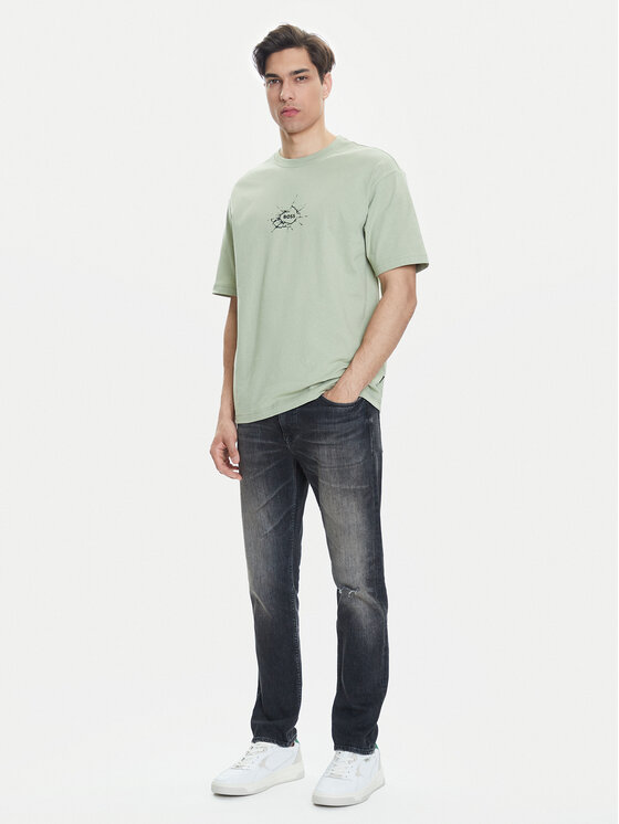 BOSS BOSS T-Shirt Te_Voyage 50546370 Zielony Relaxed Fit