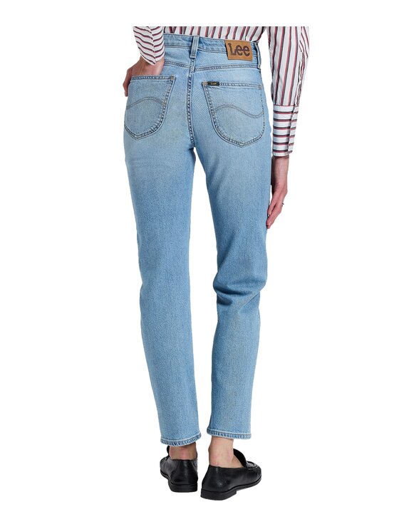 Lee Lee Jeansy 112385781 Niebieski Straight Leg