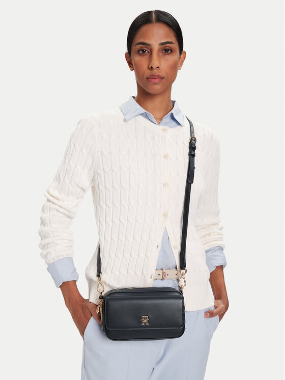 Tommy Hilfiger Tommy Hilfiger Torebka Th Icon AW0AW17680 Granatowy