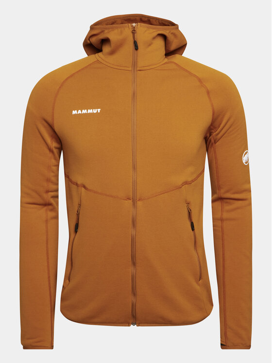 Mammut Mammut Majica dugih rukava Aconcagua Ml Hooded Jacket 1014-04281-7502-114 Smeđa Regular Fit