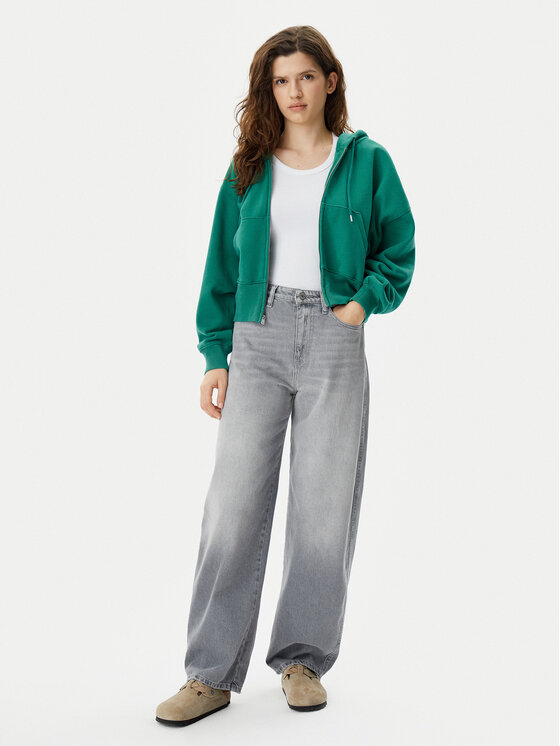 Gap Gap Bluză 714577-06 Verde Relaxed Fit